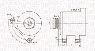 Alternator MAGNETI MARELLI 063731553010