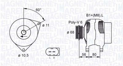Alternator MAGNETI MARELLI 063731557010