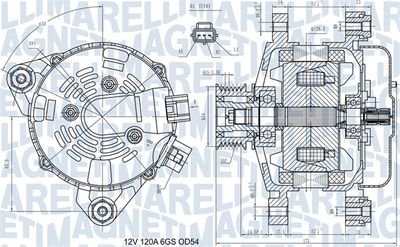 Alternator MAGNETI MARELLI 063731557910