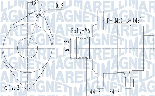 MAGNETI MARELLI 063731558010 Alternator