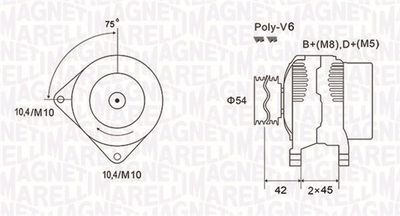 Alternator MAGNETI MARELLI 063731564010