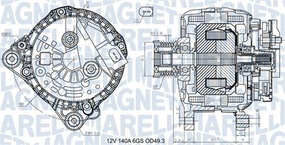 Alternator MAGNETI MARELLI 063731576710