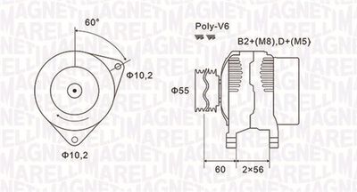 Alternator MAGNETI MARELLI 063731577010