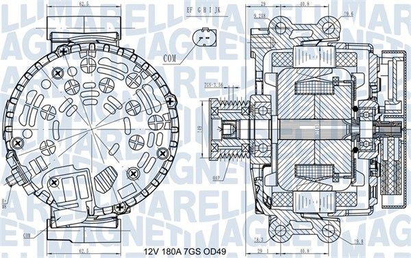 MAGNETI MARELLI 063731580410 Alternator
