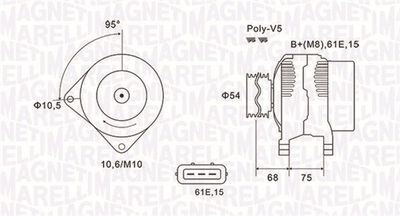 Alternator MAGNETI MARELLI 063731584010