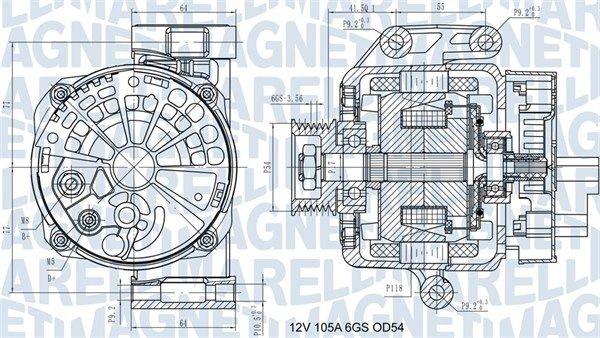 MAGNETI MARELLI 063731585210 Alternator