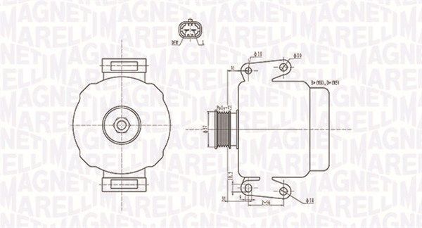 MAGNETI MARELLI 063731592010 Alternator