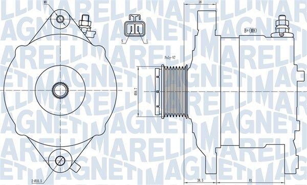 MAGNETI MARELLI 063731602010 Alternator