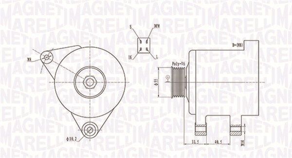 MAGNETI MARELLI 063731605010 Alternator