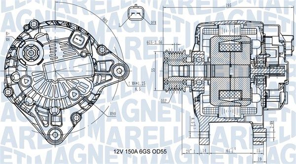 MAGNETI MARELLI 063731617810 Alternator