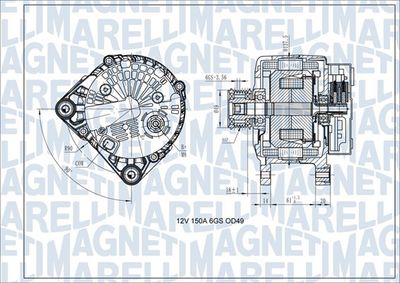 Alternator MAGNETI MARELLI 063731618410