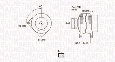 Alternator MAGNETI MARELLI 063731627010