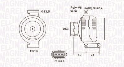 Alternator MAGNETI MARELLI 063731635010