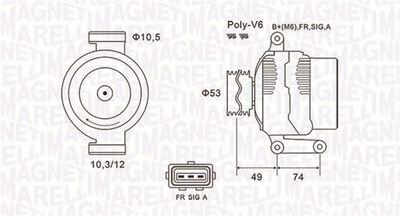 Alternator MAGNETI MARELLI 063731638010