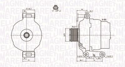 Alternator MAGNETI MARELLI 063731639010