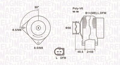 Alternator MAGNETI MARELLI 063731644010