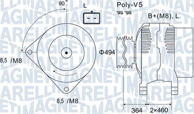 Alternator MAGNETI MARELLI 063731645010