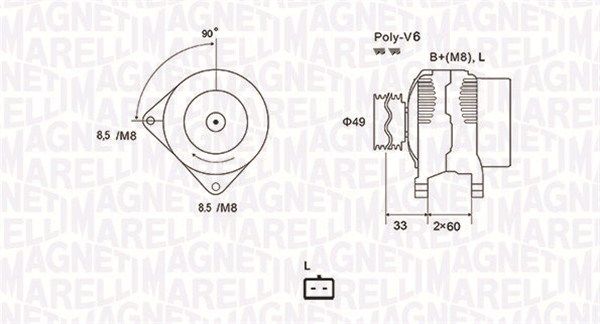 MAGNETI MARELLI 063731661010 Alternator