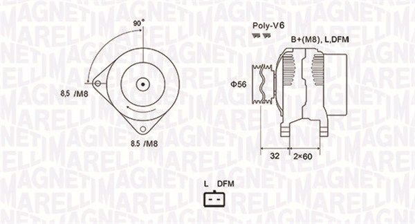 MAGNETI MARELLI 063731662010 Alternator