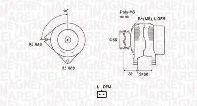 Alternator MAGNETI MARELLI 063731662010