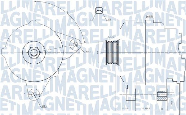 MAGNETI MARELLI 063731665010 Alternator