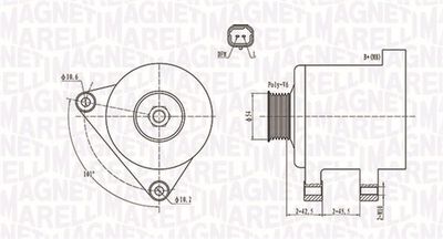 Alternator MAGNETI MARELLI 063731674010
