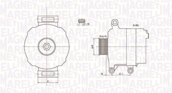 MAGNETI MARELLI 063731676010 Alternator