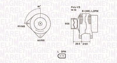 Alternator MAGNETI MARELLI 063731678010