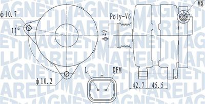 Alternator MAGNETI MARELLI 063731681010