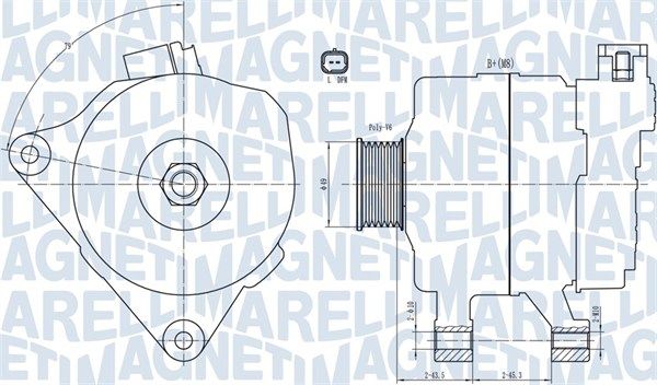 MAGNETI MARELLI 063731687010 Alternator