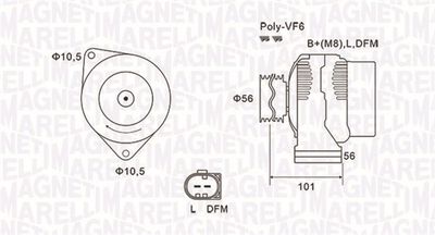 Alternator MAGNETI MARELLI 063731689010