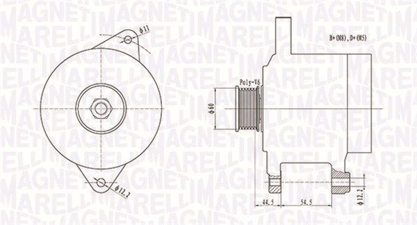 MAGNETI MARELLI 063731696010 Alternator