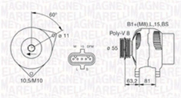 MAGNETI MARELLI 063731699010 Alternator