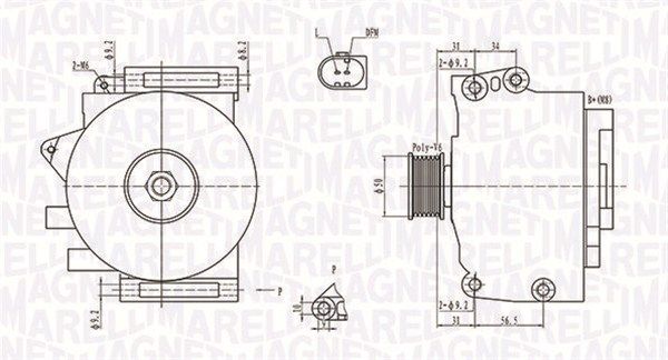 MAGNETI MARELLI 063731701010 Alternator