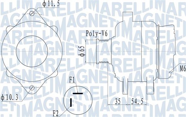 MAGNETI MARELLI 063731706010 Alternator