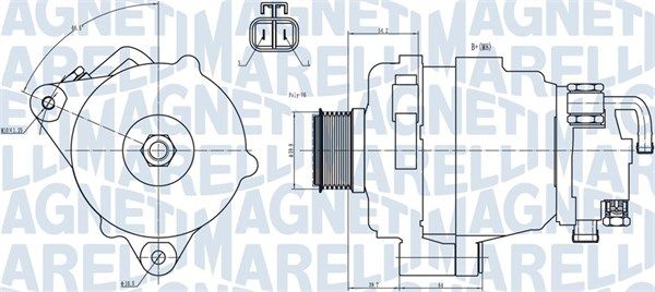 MAGNETI MARELLI 063731708010 Alternator
