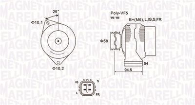 Alternator MAGNETI MARELLI 063731721010