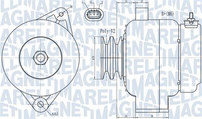 Alternator MAGNETI MARELLI 063731724010