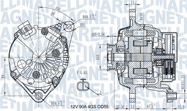 MAGNETI MARELLI 063731725010 Alternator