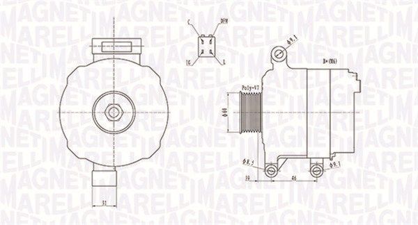 MAGNETI MARELLI 063731728010 Alternator