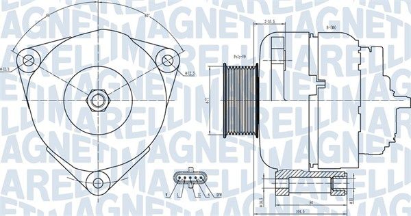 MAGNETI MARELLI 063731739010 Alternator