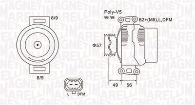 Alternator MAGNETI MARELLI 063731740010