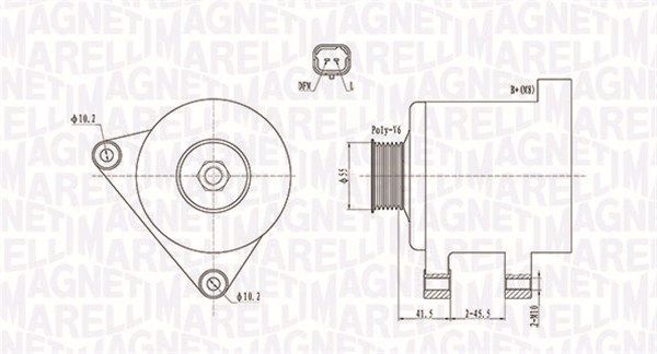 MAGNETI MARELLI 063731741010 Alternator