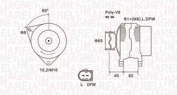 MAGNETI MARELLI 063731746010 Alternator