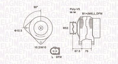 Alternator MAGNETI MARELLI 063731756010