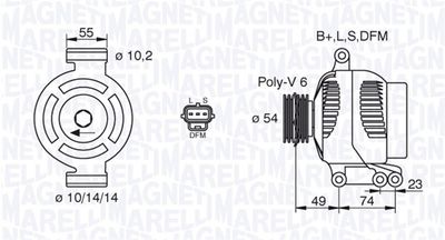 Alternator MAGNETI MARELLI 063731758010