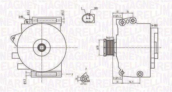 MAGNETI MARELLI 063731764010 Alternator
