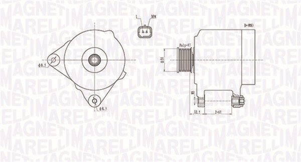 MAGNETI MARELLI 063731768010 Alternator