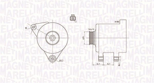 MAGNETI MARELLI 063731789010 Alternator