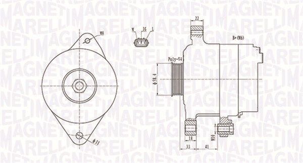 MAGNETI MARELLI 063731793010 Alternator